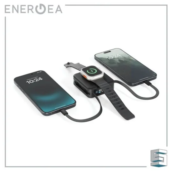 Energea Magpac Mini Plus Wireless Power Bank 10000Mah With Build In Usb-C Cable & Display